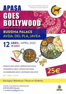 Dance with Kimberley at BUDDHA PALACE Javea. 12th of april. Book your Place with Mandy: 639 603 880